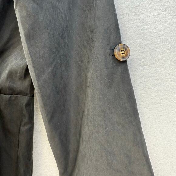 Lulus Dress Women's M Black Button Up Belted Adjustable Sleeve V-neck NWT - Picture 11 of 13